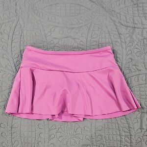 Lands' End Purple and Cream Skirt